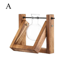 Load image into Gallery viewer, DecorBites™ Modern Wooden Frame Glass Vase Terrarium
