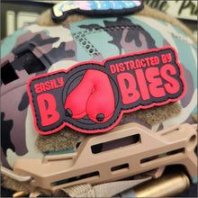 Load image into Gallery viewer, "Fun Size Boobs" - Easily Distracted By Boobies (Uncensored) - 4 inch PVC Patch -
