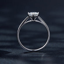 Load image into Gallery viewer, 925 Sterling Silver Moissanite &amp; CZ Ring Size 6 for Women
