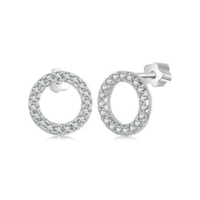 Load image into Gallery viewer, 925 Sterling Silver 10mm Moissanite Earrings for Women
