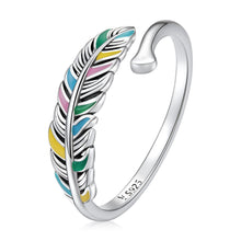 Load image into Gallery viewer, 925 Sterling Silver Enamel Oxidized Ring for Women
