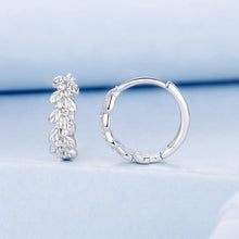 Load image into Gallery viewer, 925 Sterling Silver Earrings with Pavé Setting CZ
