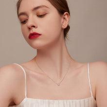 Load image into Gallery viewer, 925 Sterling Silver Adjustable Necklace with CZ Pendants for Women
