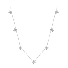 Load image into Gallery viewer, 925 Sterling Silver Moissanite 0.25 Carat Necklace with Pavé Setting for Women
