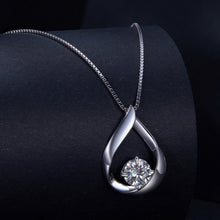 Load image into Gallery viewer, 925 Sterling Silver Necklace with 1 Carat Moissanite - 400mm Length for Women
