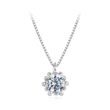 Load image into Gallery viewer, 925 Sterling Silver Moissanite &amp; CZ Pavé Necklace - 40+5cm for Women
