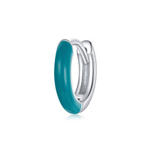 Load image into Gallery viewer, 925 Sterling Silver Enamel Earrings 0.7cm for Women
