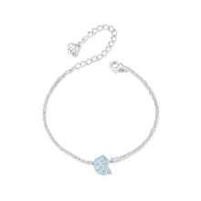 Load image into Gallery viewer, 925 Sterling Silver White Gold Plated Bracelet with Enamel Process
