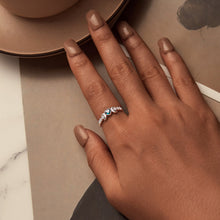 Load image into Gallery viewer, 925 Sterling Silver Ring with Pavé Setting CZ, Size 7.0, Women’s Jewelry
