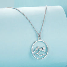 Load image into Gallery viewer, 925 Sterling Silver Necklace with Pavé Setting CZ 21*16mm Pendant
