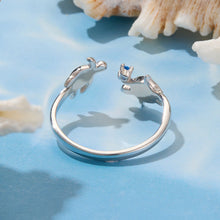 Load image into Gallery viewer, 925 Sterling Silver Enamel White Gold Plated Ring for Women
