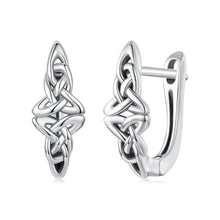 Load image into Gallery viewer, 925 Sterling Silver Oxidized Silver Hoop Earrings 1.4*0.5cm for Women
