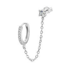 Load image into Gallery viewer, S925 Sterling Silver 3mm Pavé Setting CZ Earrings for Women
