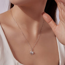 Load image into Gallery viewer, 925 Sterling Silver Moissanite White Gold Plated Necklace for Women, Length 40+5cm
