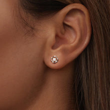 Load image into Gallery viewer, 925 Sterling Silver Moissanite Earrings, 0.3cm, White Gold Plated, for Women
