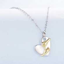 Load image into Gallery viewer, 925 Sterling Silver + Plated White Gold + Plated Gold 1.8*1.2cm Necklace for Women

