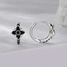 Load image into Gallery viewer, 925 Sterling Silver Enamel and CZ Earrings for Women
