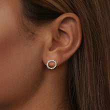 Load image into Gallery viewer, 925 Sterling Silver 10mm Moissanite Earrings for Women
