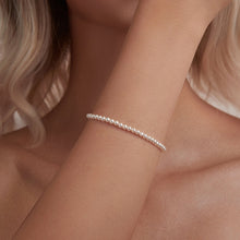 Load image into Gallery viewer, 925 Sterling Silver White Gold Plated Shell Pearl Bracelet 16+6cm for Women
