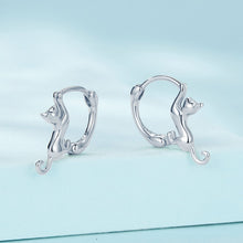 Load image into Gallery viewer, 925 Sterling Silver Plated Gold Earrings Size 1.8cm for Women
