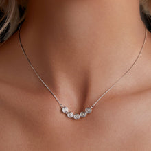Load image into Gallery viewer, 925 Sterling Silver 4mm Moissanite Plated Platinum Necklace for Women
