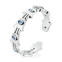Load image into Gallery viewer, S925 Sterling Silver Pavé Setting CZ Oxidized Silver Ring
