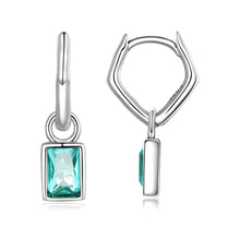 Load image into Gallery viewer, 925 Sterling Silver Earrings with Pavé Setting CZ
