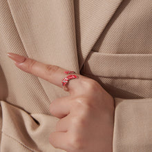 Load image into Gallery viewer, 925 Sterling Silver Ring with White Gold Plating for Women - Style E
