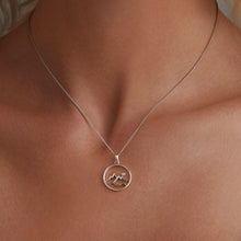 Load image into Gallery viewer, 925 Sterling Silver Necklace with Pavé Setting CZ 21*16mm Pendant
