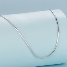Load image into Gallery viewer, 925 Sterling Silver + Plated White Gold 40cm Necklace
