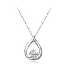 Load image into Gallery viewer, 925 Sterling Silver Necklace with 1 Carat Moissanite - 400mm Length for Women
