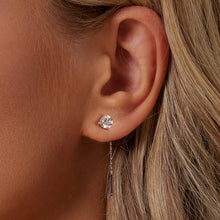 Load image into Gallery viewer, 925 Sterling Silver 4.0 Carat Moissanite Earrings for Women
