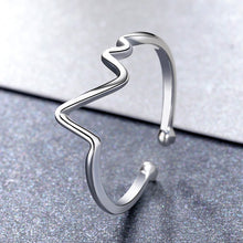 Load image into Gallery viewer, 925 Sterling Silver Platinum Plated 0.1cm Ring for Men
