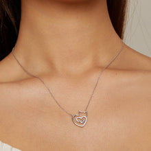 Load image into Gallery viewer, 925 Sterling Silver Necklace with 19*18mm Pavé Setting CZ Pendant
