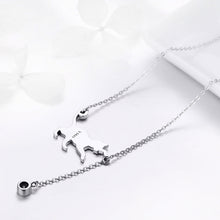 Load image into Gallery viewer, 925 Sterling Silver Necklace 38-45cm with 1.4*2.5cm Pendant for Women

