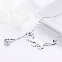 Load image into Gallery viewer, 925 Sterling Silver Necklace 38-45cm with 1.4*2.5cm Pendant for Women
