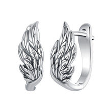 Load image into Gallery viewer, 925 Sterling Silver Earrings with Oxidized Finish, 1.3x0.5cm for Women
