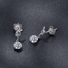 Load image into Gallery viewer, 925 Sterling Silver Moissanite 0.50 Carat Earrings for Women
