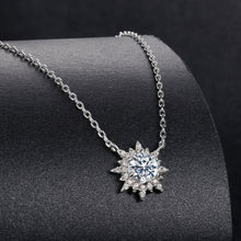 Load image into Gallery viewer, 925 Sterling Silver 0.5 Carat Moissanite Necklace in White Gold Plating for Women
