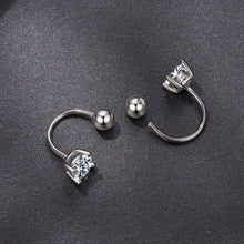 Load image into Gallery viewer, 925 Sterling Silver Moissanite 0.1ct Earrings 1.3cm for Women
