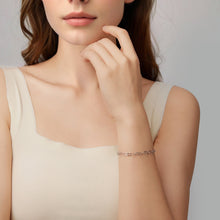 Load image into Gallery viewer, 925 Sterling Silver Plated White Gold Adjustable Bracelet for Women

