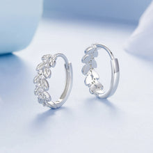 Load image into Gallery viewer, 925 Sterling Silver Earrings with Pavé Setting CZ
