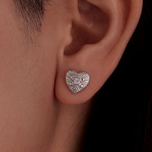 Load image into Gallery viewer, 925 Sterling Silver Earrings with CZ in White Gold Plating for Women
