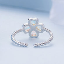 Load image into Gallery viewer, 925 Sterling Silver Moonstone Clover Ring for Women
