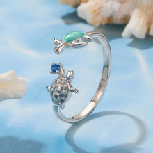 Load image into Gallery viewer, 925 Sterling Silver Enamel White Gold Plated Ring for Women
