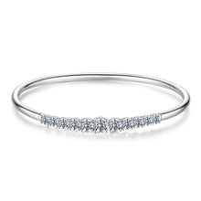 Load image into Gallery viewer, 925 Sterling Silver &amp; Moissanite White Gold Plated Bracelet with 0.5cm Moissanite for Women
