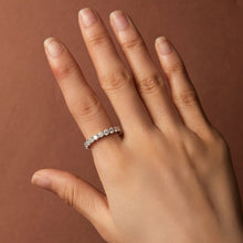 Load image into Gallery viewer, 925 Sterling Silver 3mm Moissanite Ring for Women Size 6
