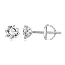 Load image into Gallery viewer, S925 Silver 0.5 Carat Moissanite Earrings 6.0mm for Women
