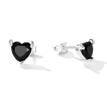 Load image into Gallery viewer, 925 Sterling Silver Oxidized CZ Earrings for Women
