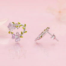 Load image into Gallery viewer, 925 Sterling Silver Enamel CZ Plated Earrings
